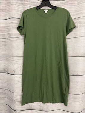 J.Crew Green Short Sleeve T-Shirt Dress Size S